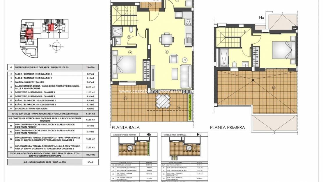 New Build - Terraced house - Busot - El Callao