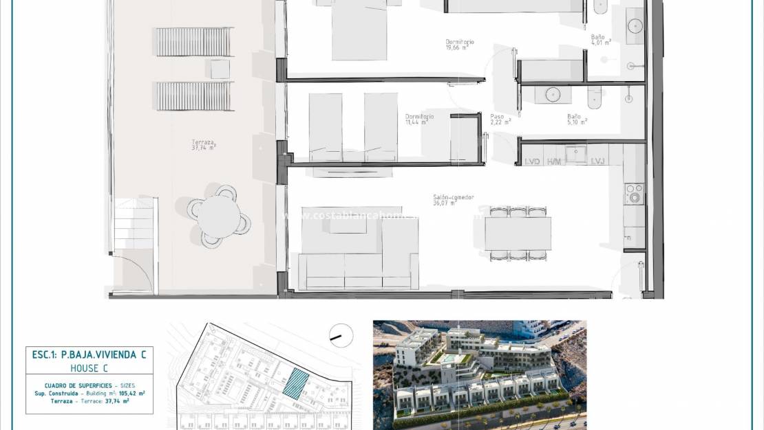 Nouvelle construction - Apartment - Águilas - El Hornillo
