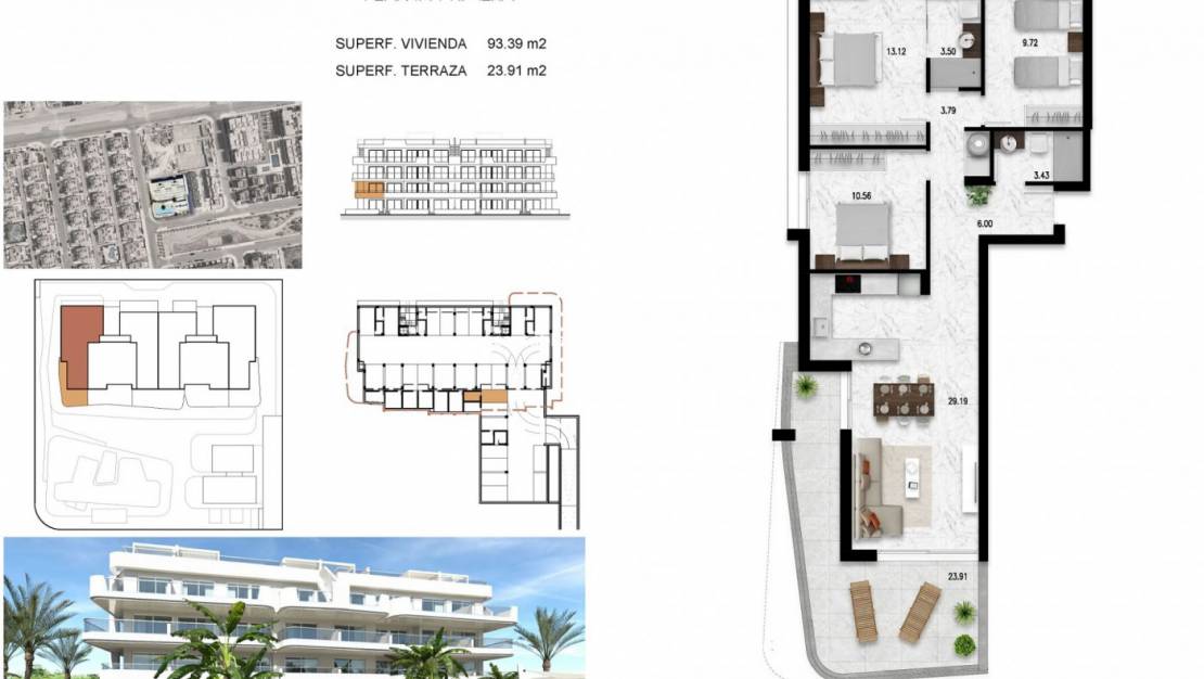 Nouvelle construction - Apartment - Orihuela Costa - Lomas de Cabo Roig