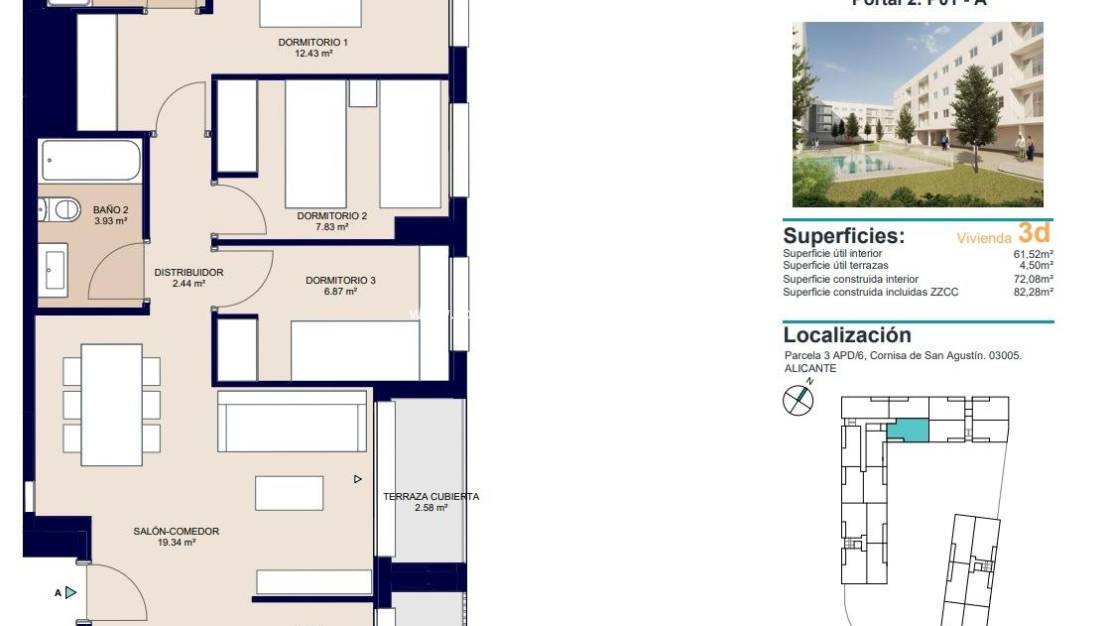 New Build - Apartment - Alicante - San Agustín