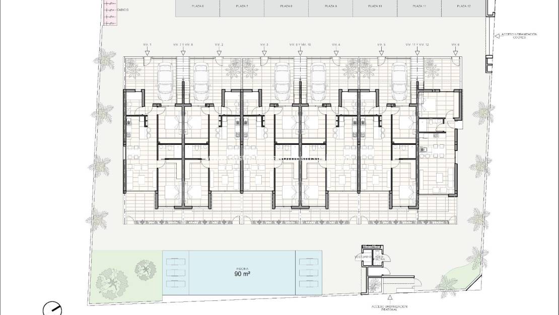 New Build - Bungalow - Pilar de la Horadada - Zona Pueblo