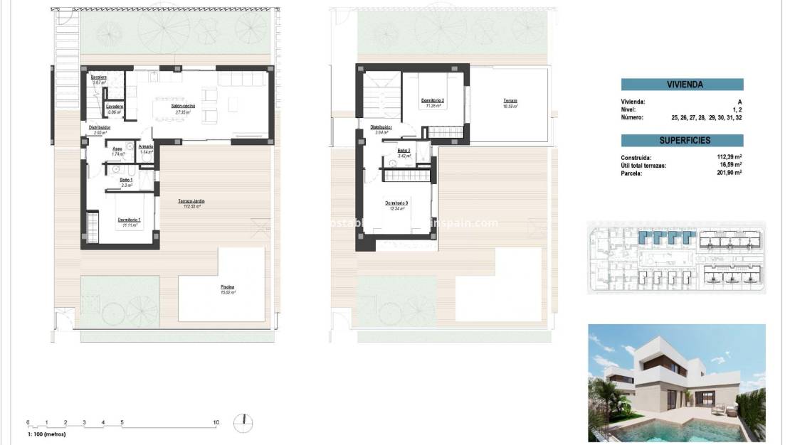New Build -  - Los Alcázares - Serena Golf