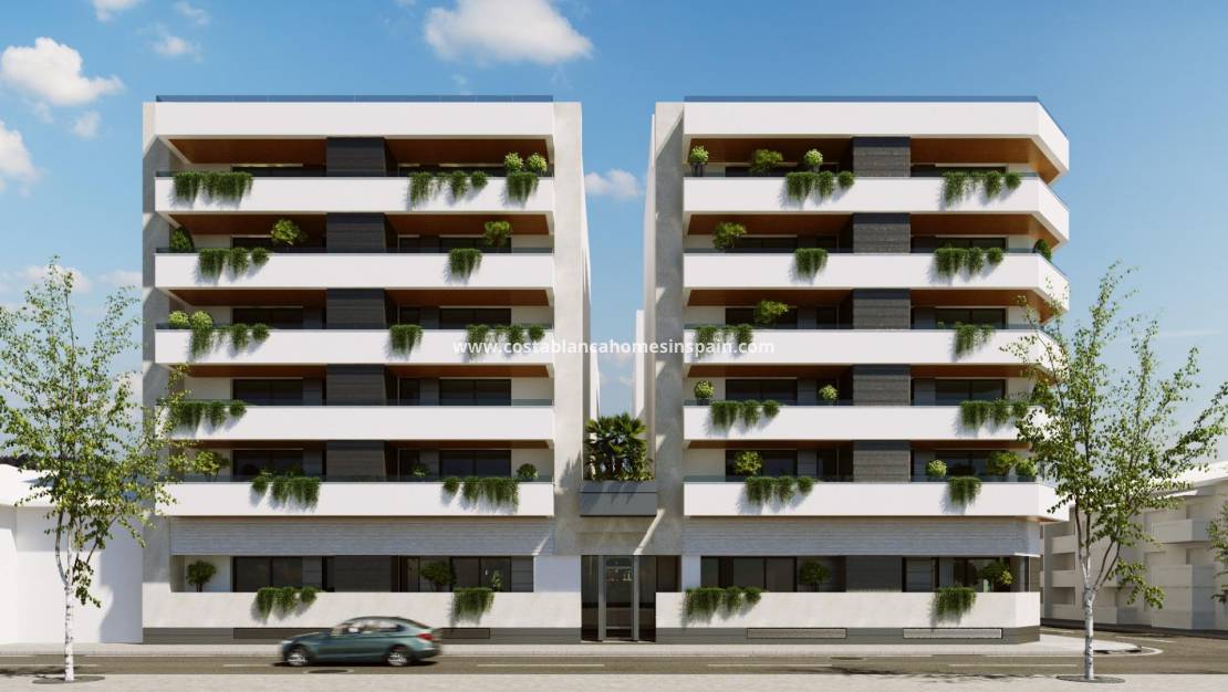 Nybygg - Apartment - Almoradi - Center