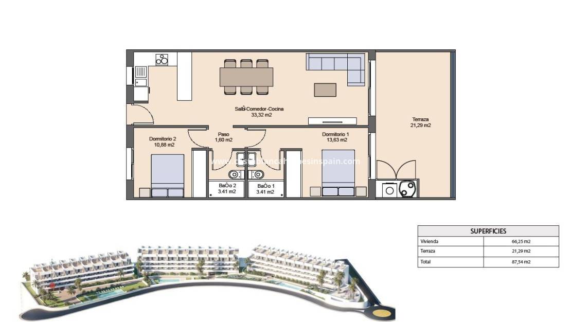 Nybygg - Apartment - Finestrat - Balcon de finestrat