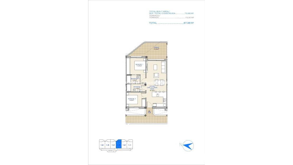 Nybygg - Apartment - Los Alcázares - Serena Golf