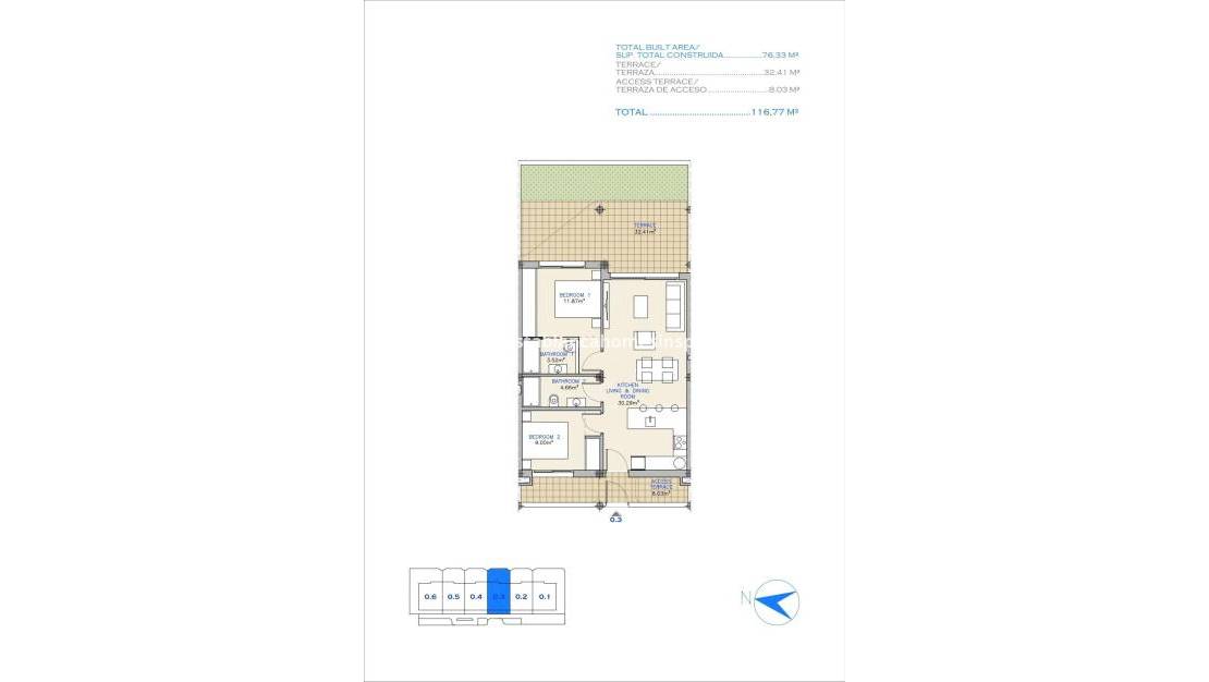 Nybygg - Apartment - Los Alcázares - Serena Golf