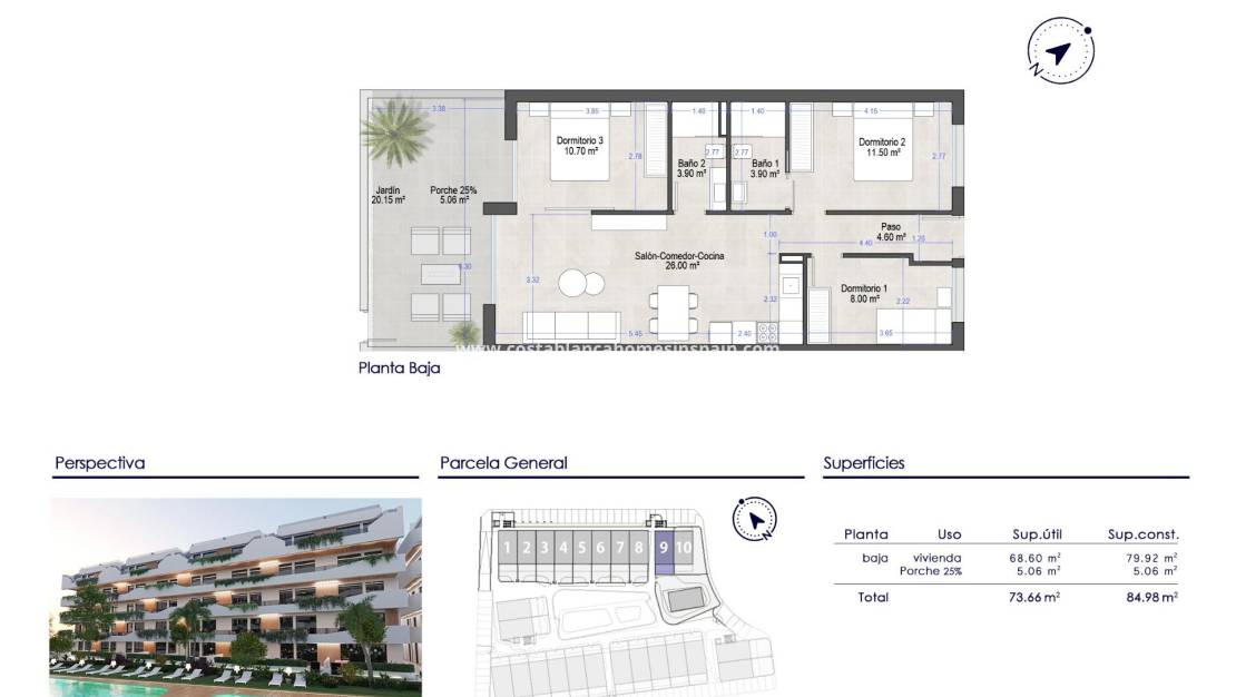 Nybygg - Apartment - San Javier - Santiago de la Ribera