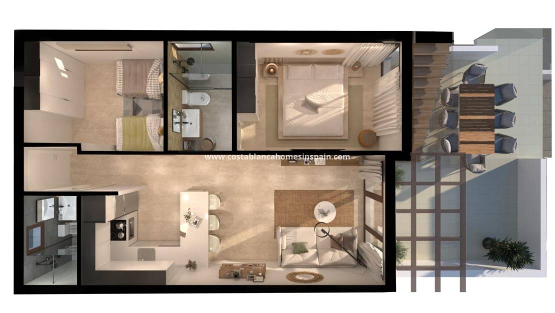 Nybygg - Apartment - Vera - Vera playa