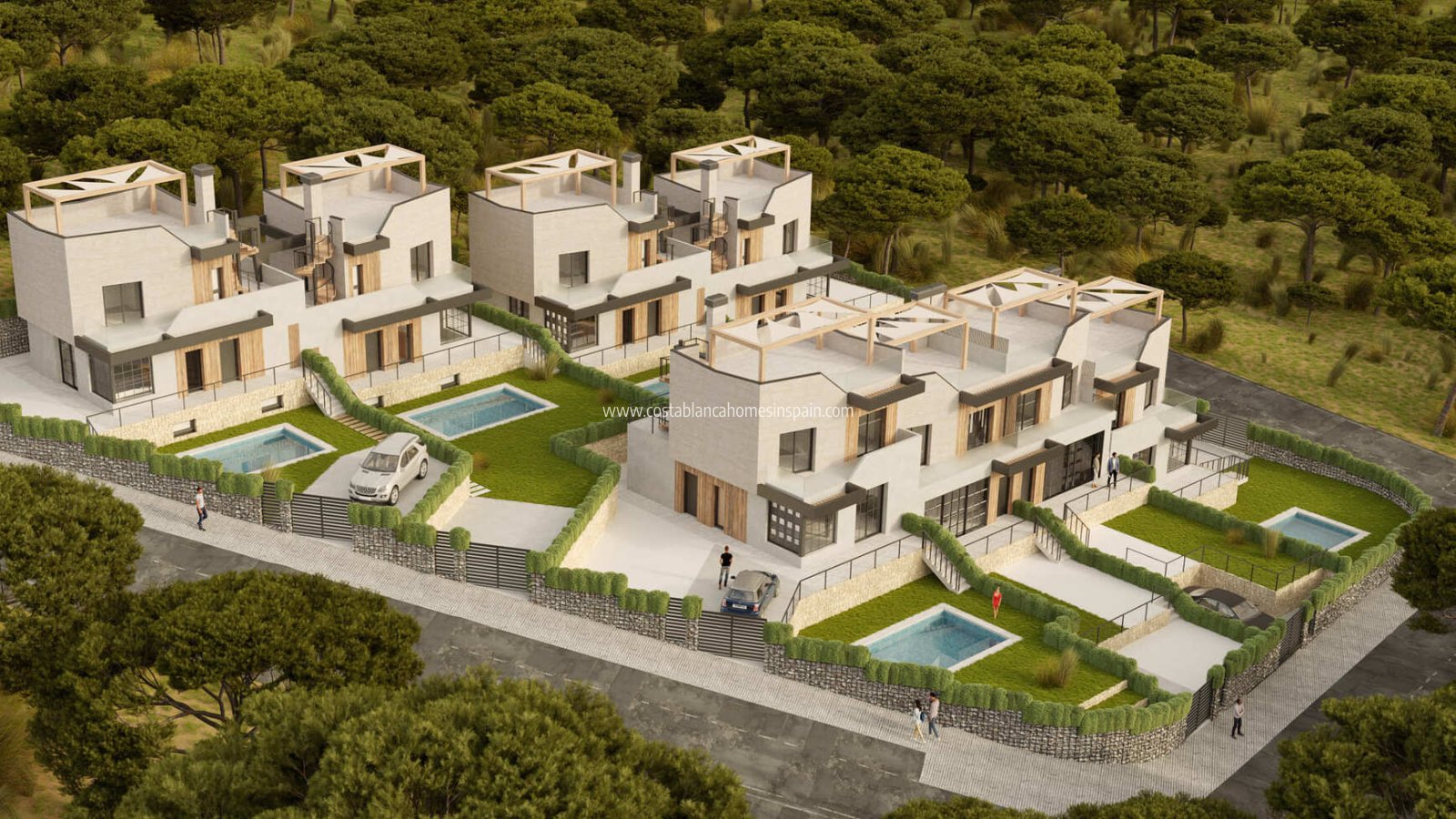 Nybygg - Semi - Detached Villa - Polop