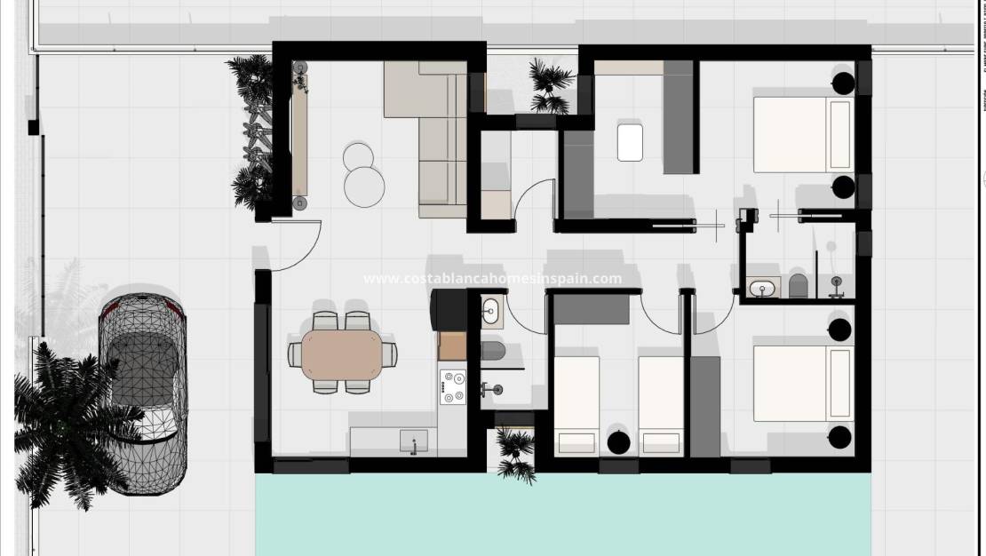 Nybygg - villa - Benijófar - Urb. Monteazul