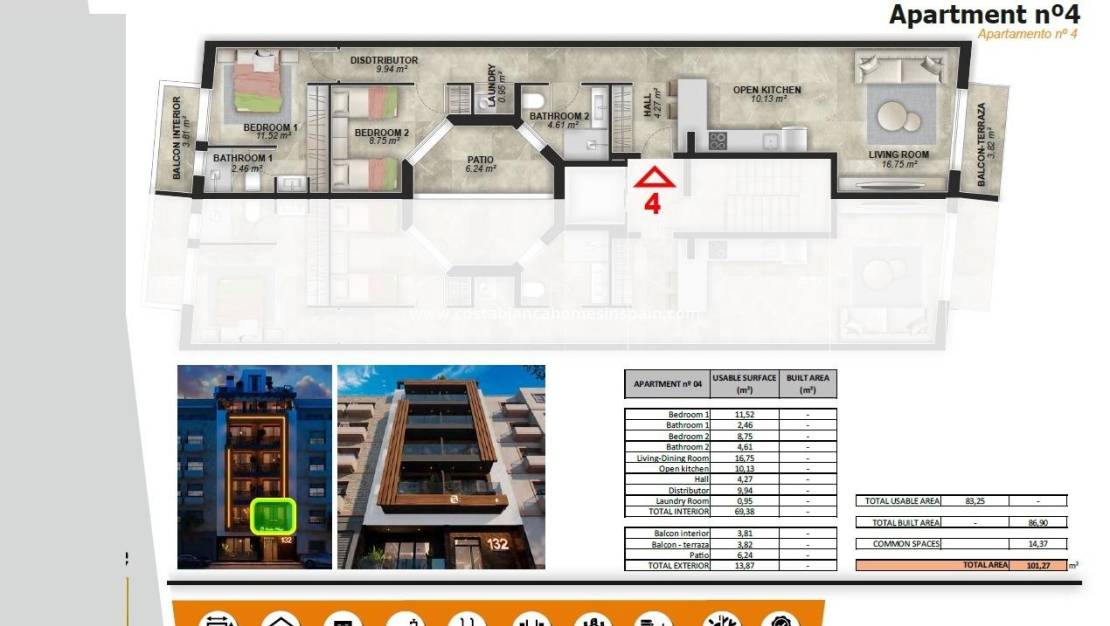 Nýbygging - Apartment - Torrevieja - Playa de El Cura