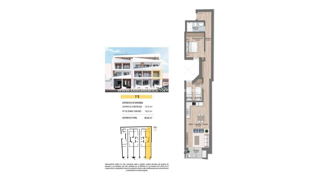 Nýbygging - Apartment - Torrevieja - Playa del Cura