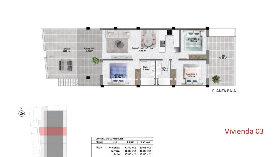 Nýbygging - Bungalow - Pilar de la Horadada - pueblo