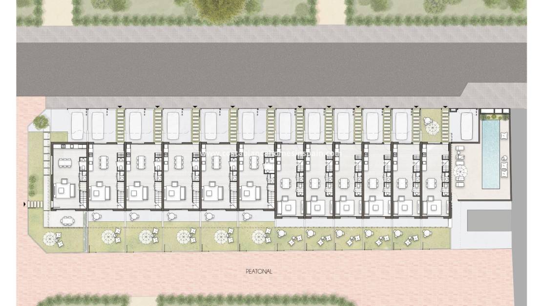 Nýbygging - Townhouse - Pilar de la Horadada - pueblo