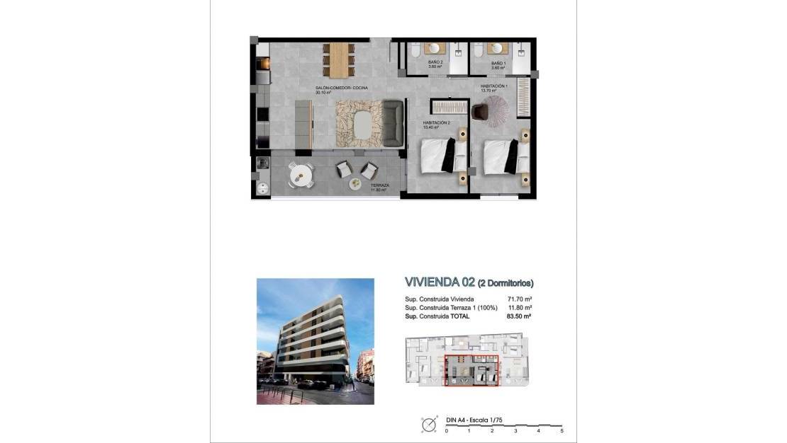 Új építésű - Apartment - Santa Pola - pueblo