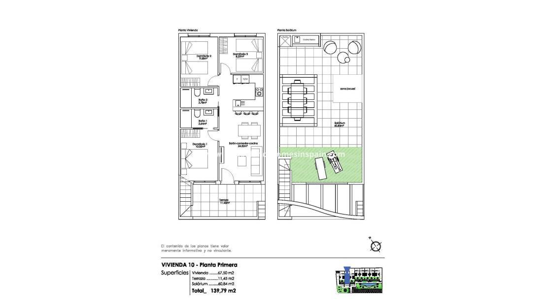 Új építésű - Bungalow - Pilar de la Horadada - Parque Ramon eugenio Escudero